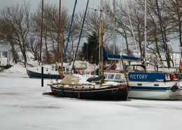 Hafen Orth im Winter