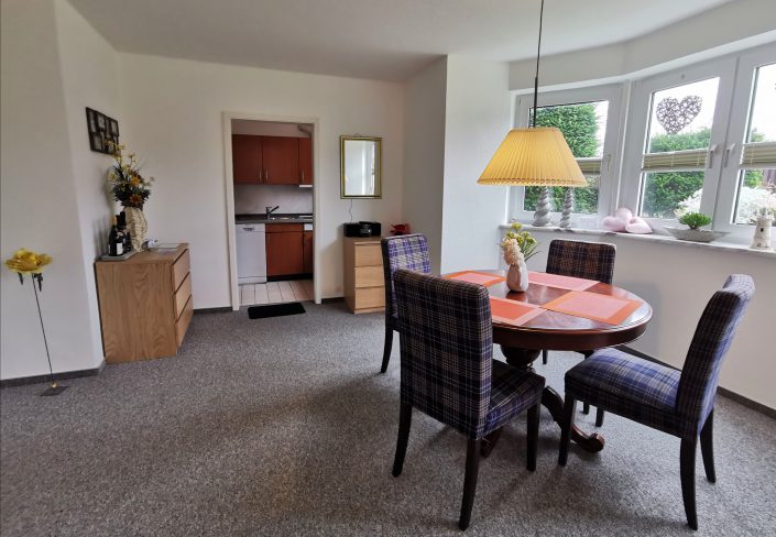 Eßbereich Apartment Düne mit Küche